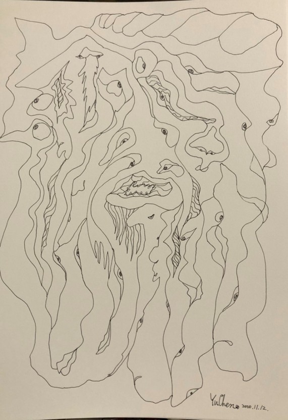 樹木的傾聽者 線稿
